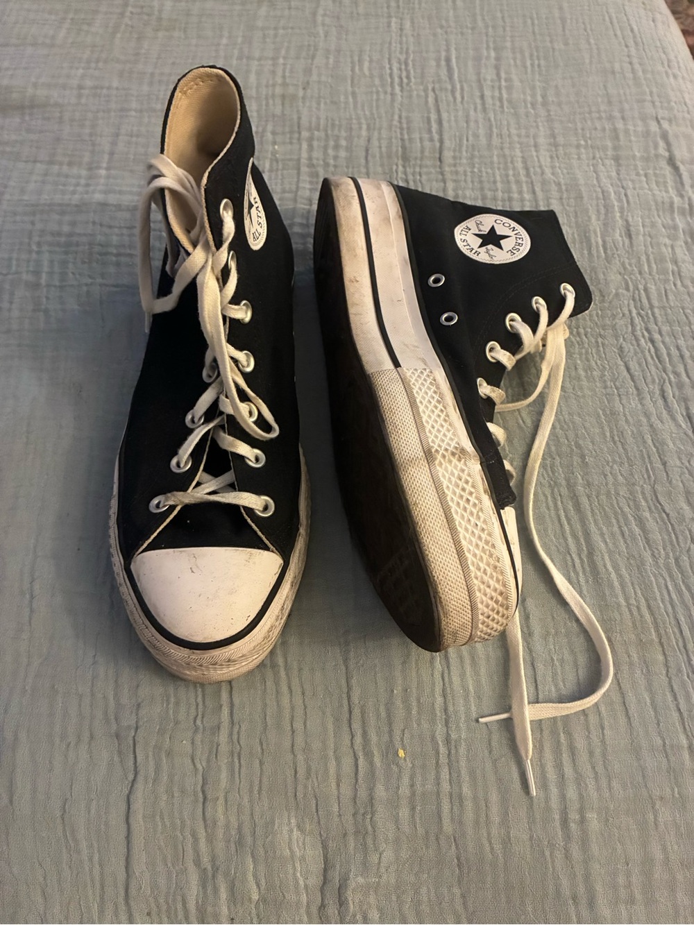 Converse Black platform High-Top Sneakers 10